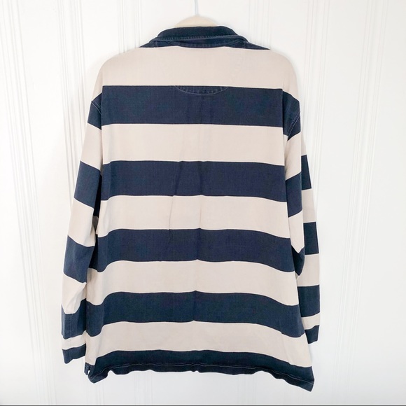 G.H. Bass & Co Striped LS Polo Shirt - Picture 5 of 6